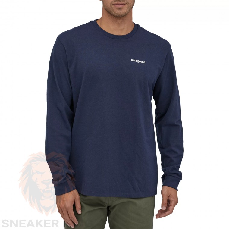 Лонгслів Patagonia logo ridge long tee